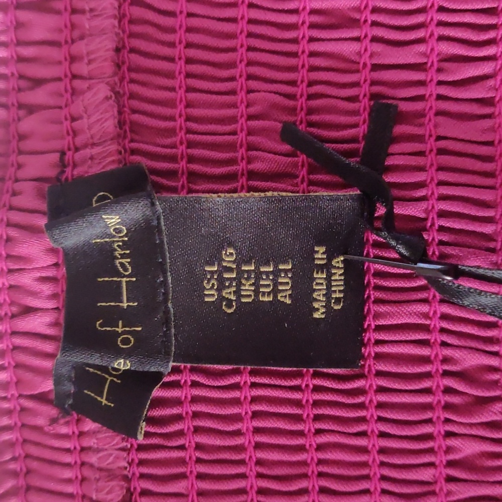 House Of Harlow 1960 Magenta Pink Crop Top Satin. Size L - Picture 4 of 9
